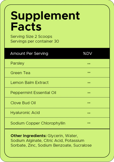 Anti-Bad Breath Herbal Gel Supplement